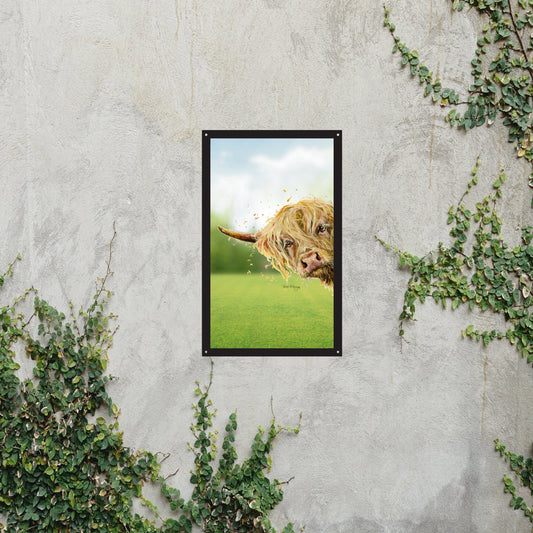 SunCatcher Garden Mirror Brody, the Highland Cow – Rectangular Illustrations by Bree Merryn