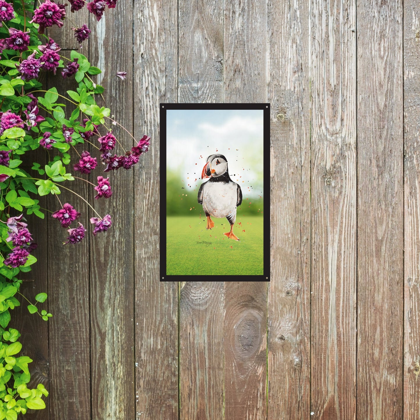 SunCatcher Garden Mirror Walking Puffin by Bree Merryn