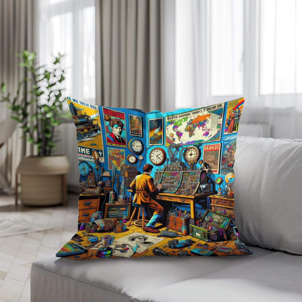 Temporal Tapestry Cotton Cushion