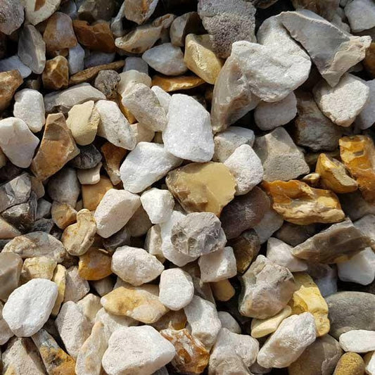 Gold & White Blend Gravel Chippings Bulk Bag