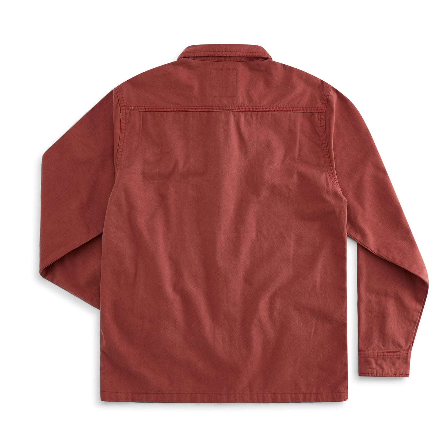 Granby twill overshirt in Rust