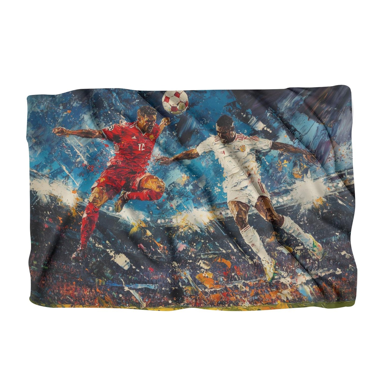 Football Aerial Duel Blanket