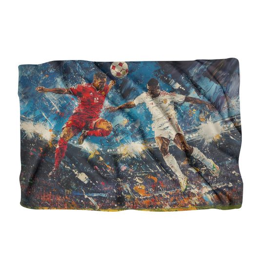 Football Aerial Duel Blanket