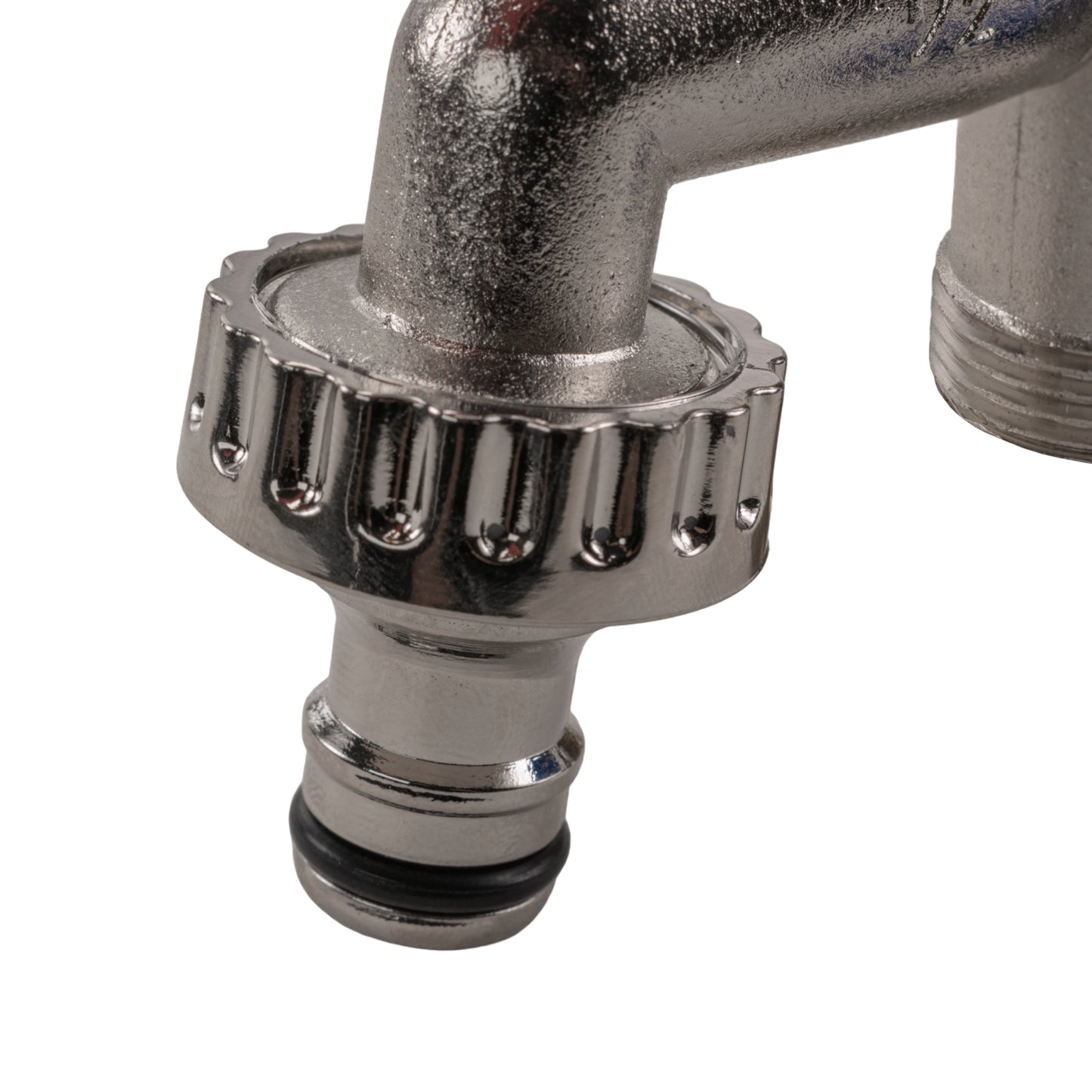 15mm Brass Wall Flange Kit with Double Lever Quick Connect Tap