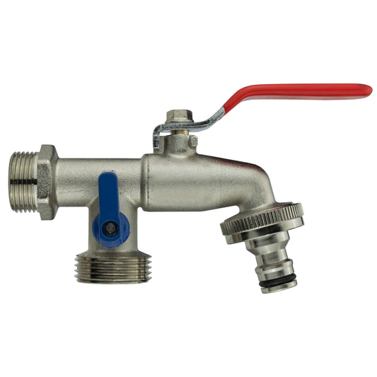 Double Garden Tap 3/4" BSPM Inlet