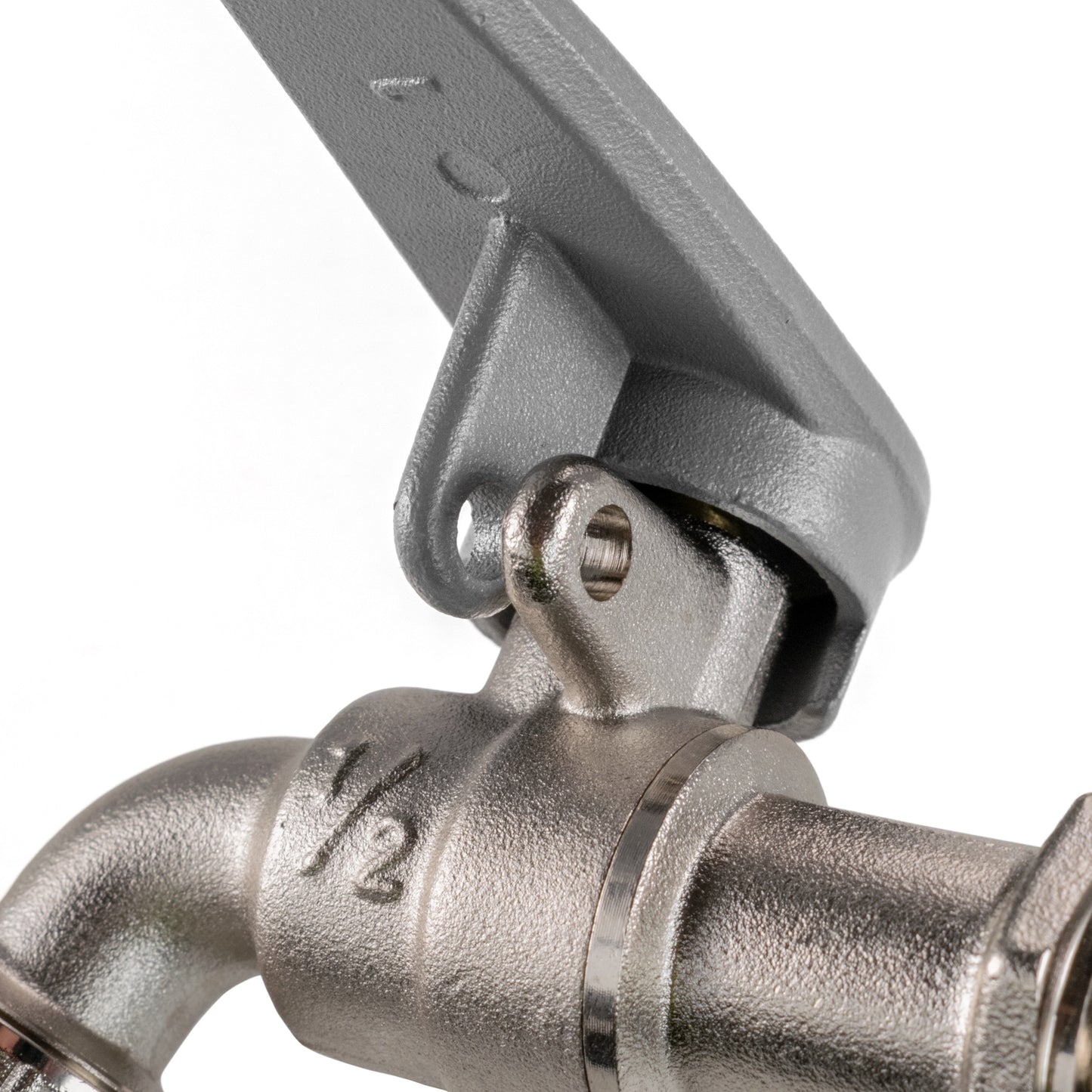 IBC 2" S60X6 - 1/2" BSP Cap with Lever Tap Hose Barb and Side Lock