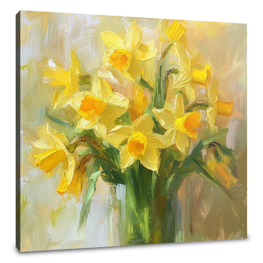 Daffodil Harmony Canvas