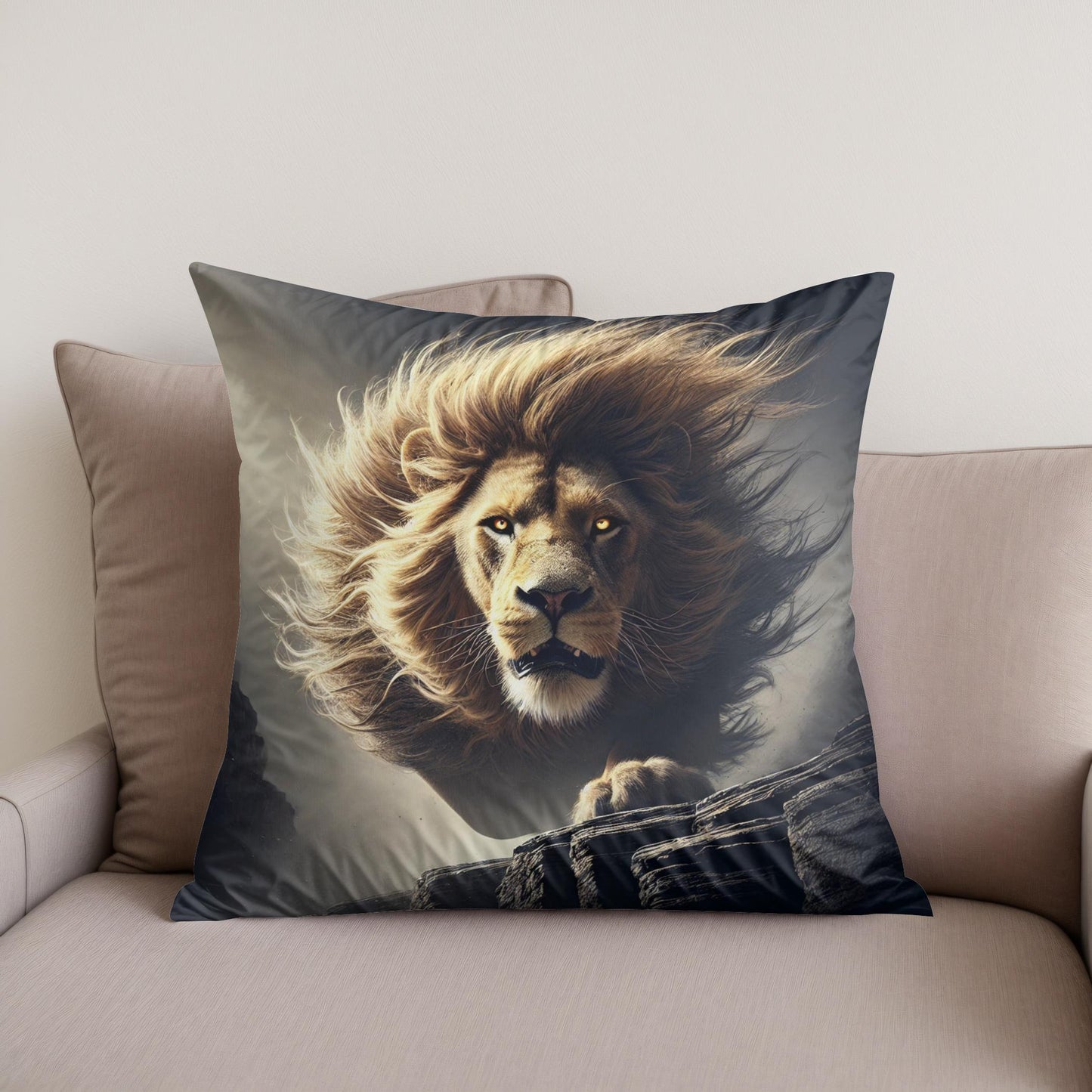 Roaring Majesty Cotton Cushion