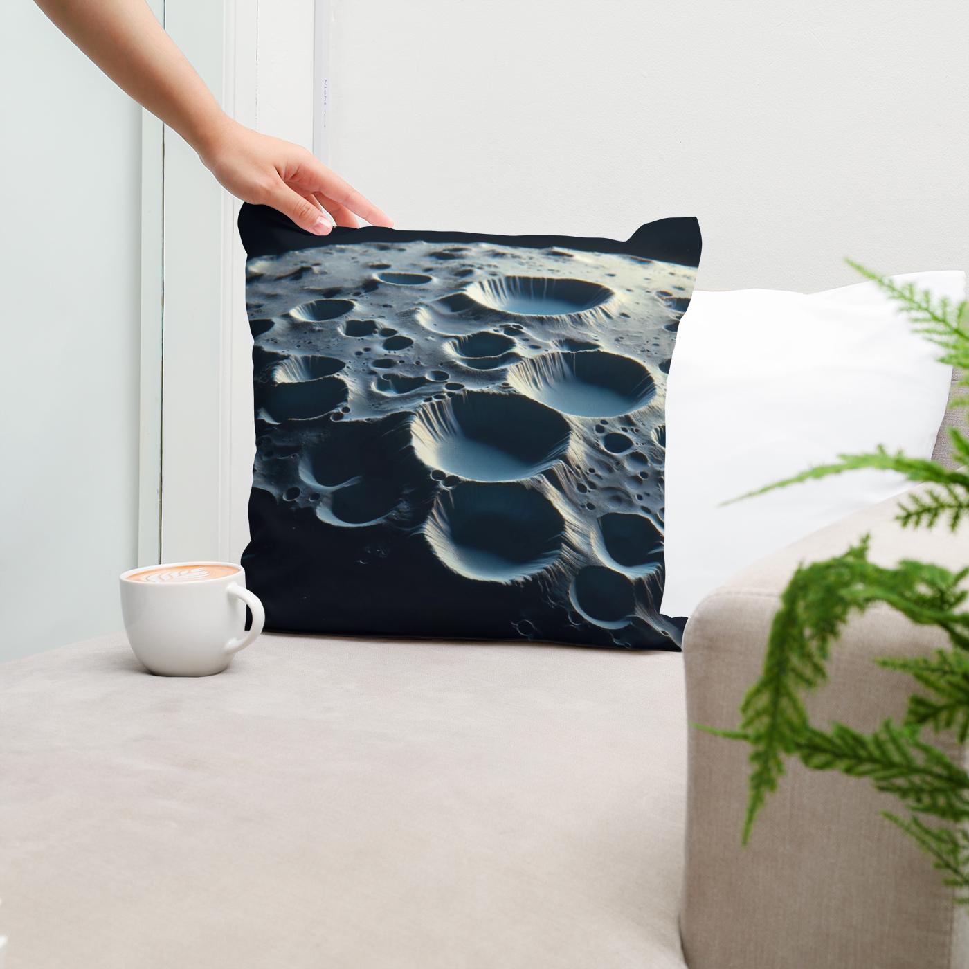 Mercury's Hollows Mystery Cotton Cushion