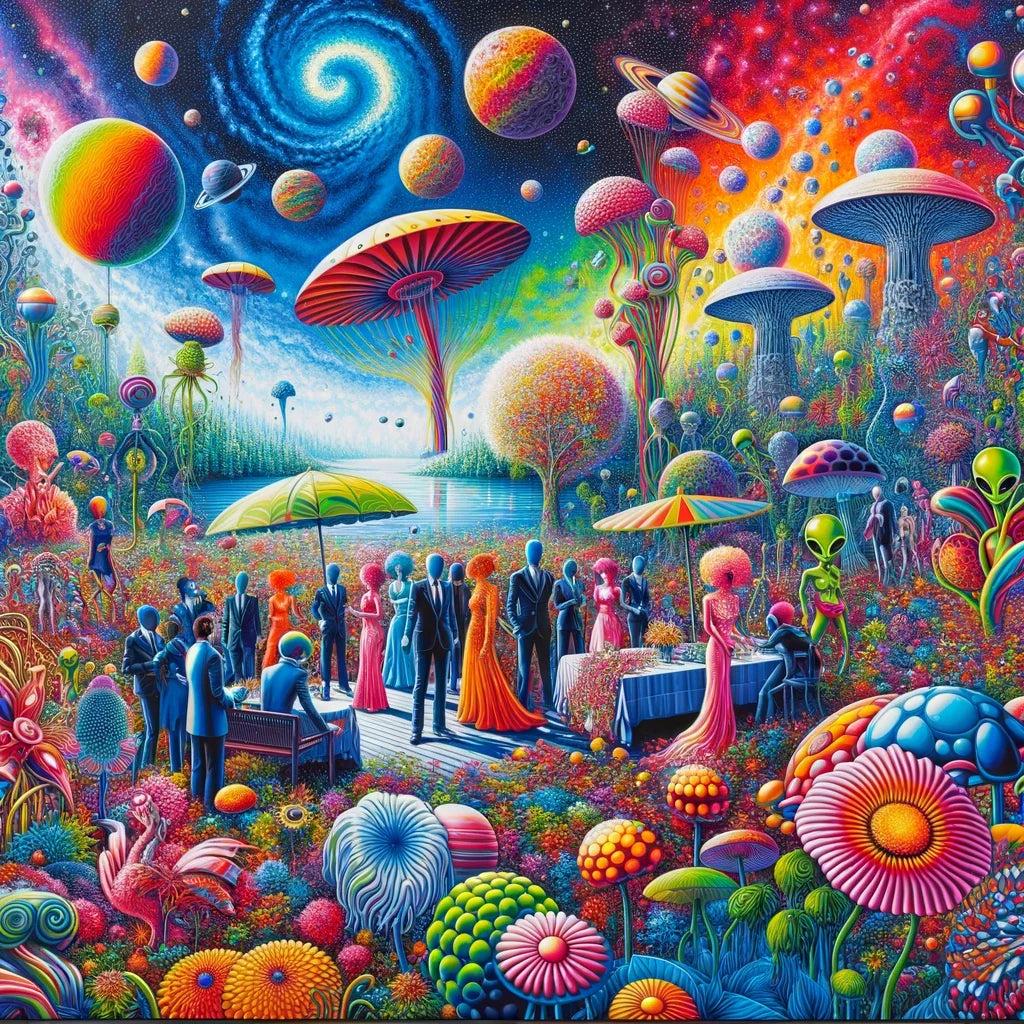Galactic Garden Gala Canvas