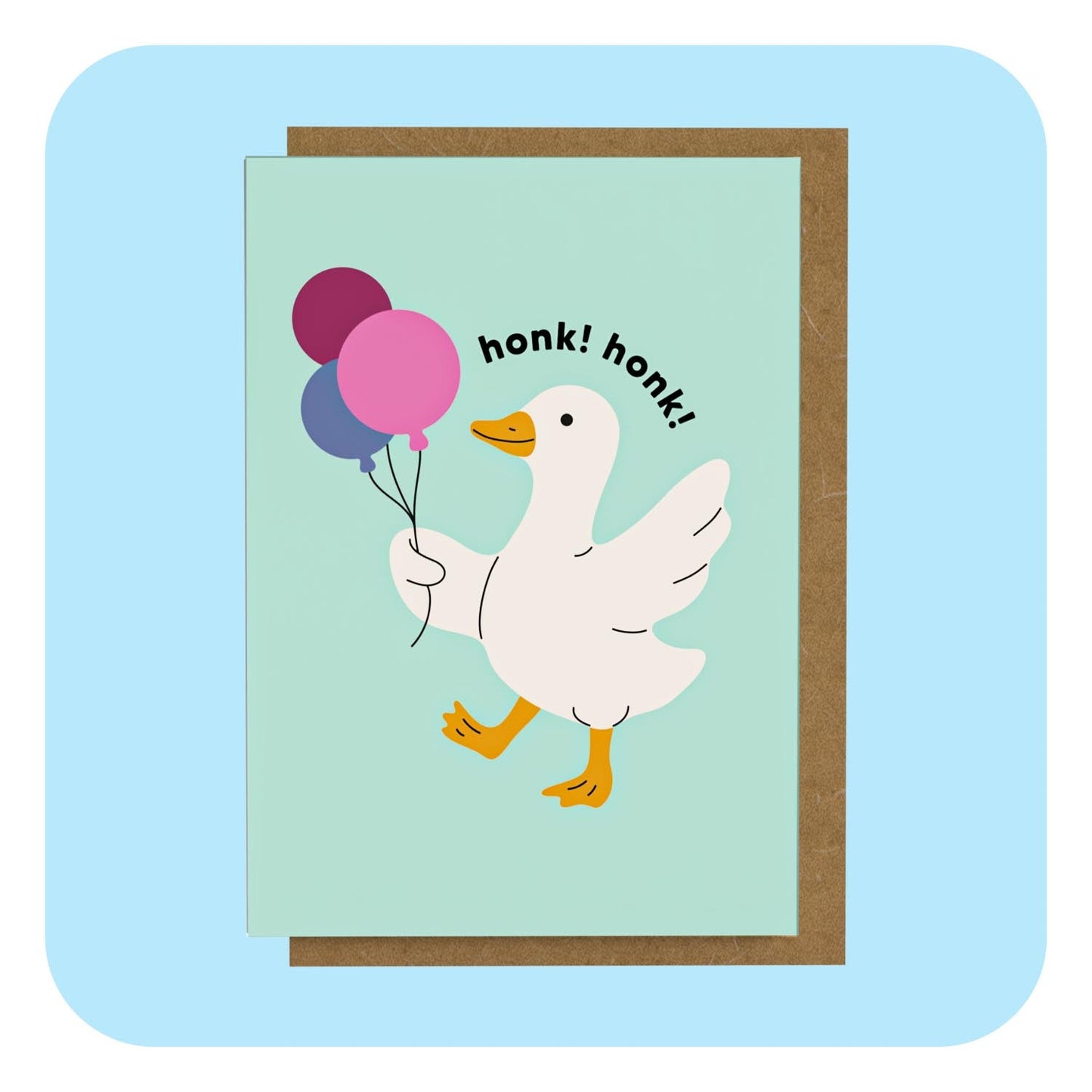Mini Greeting Card - Honk Honk!