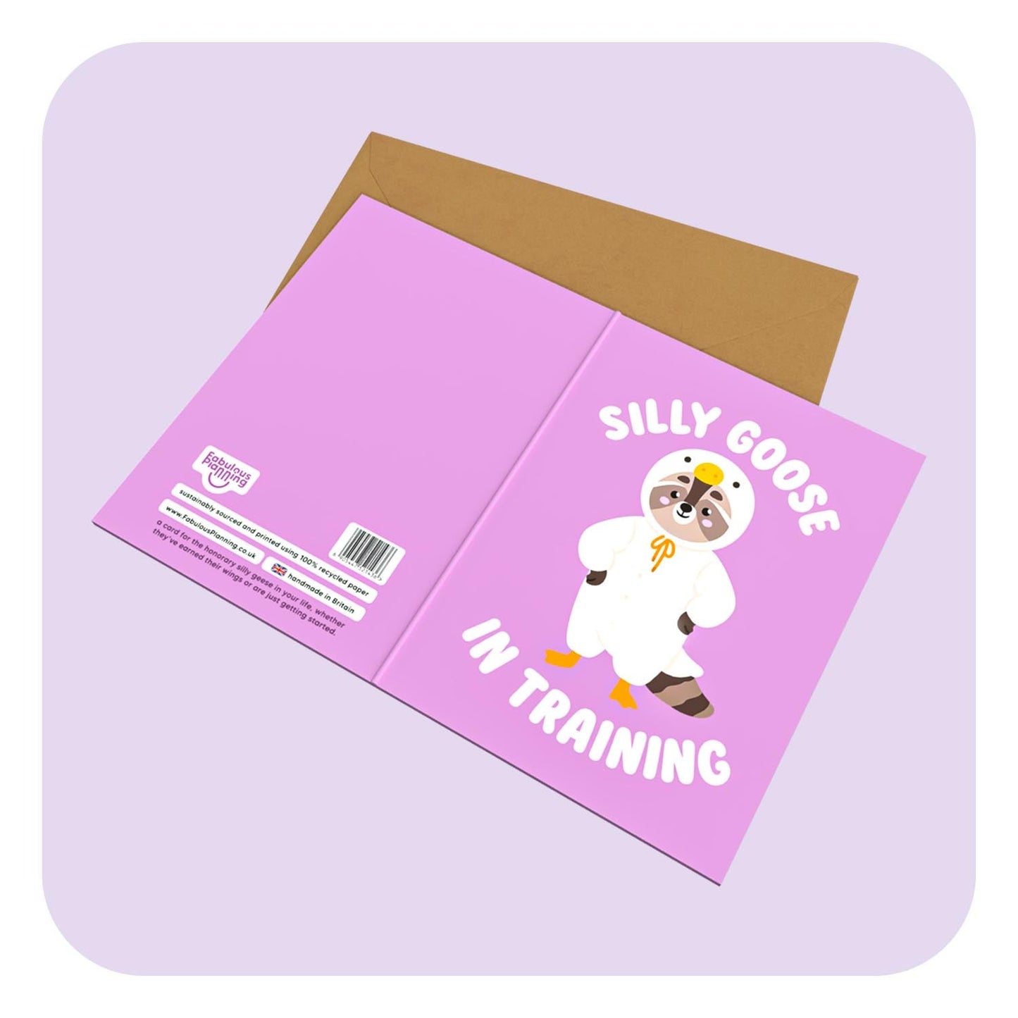 Mini Greeting Card - Silly Goose In Training