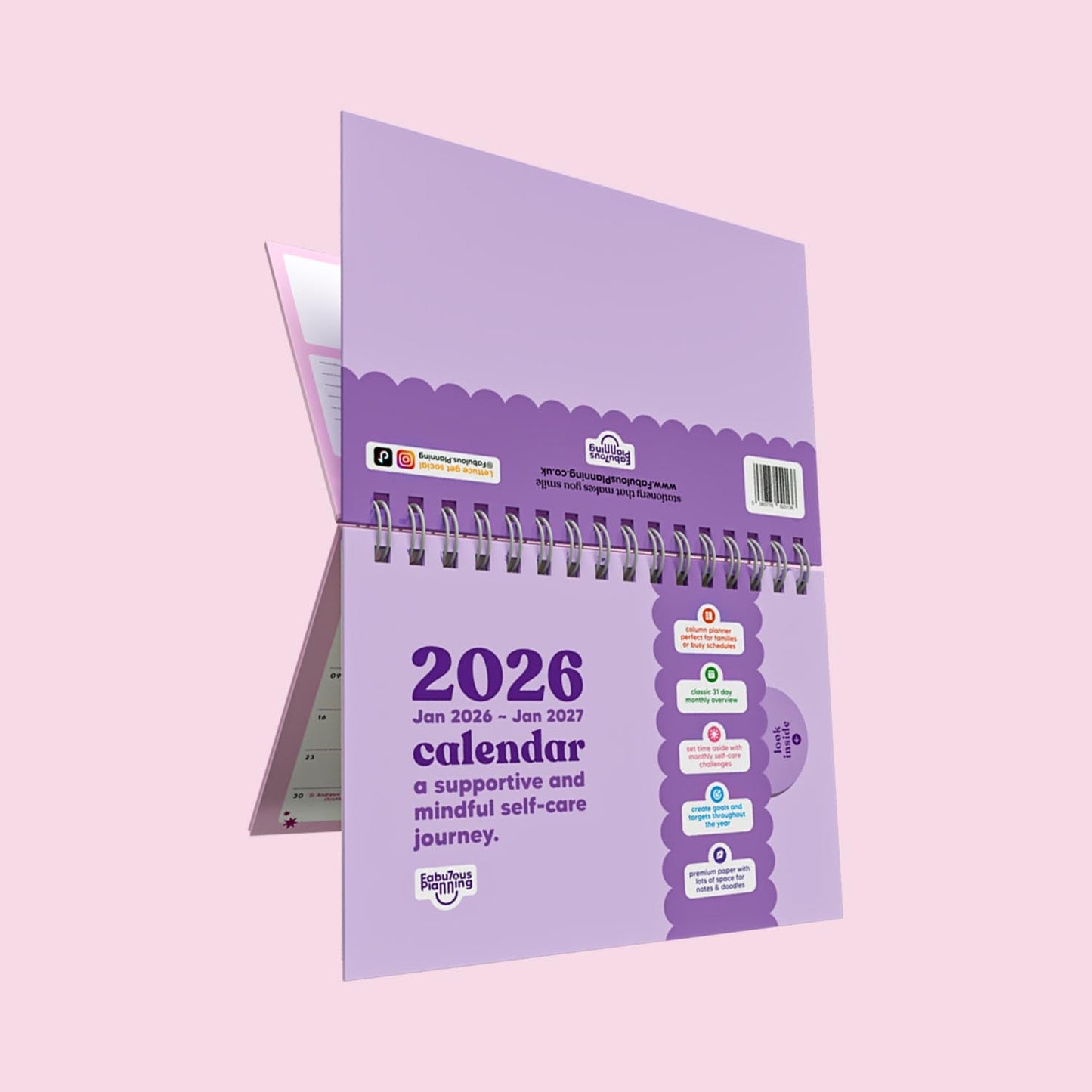 2026 Dated Calendar: A Self-Love Journey