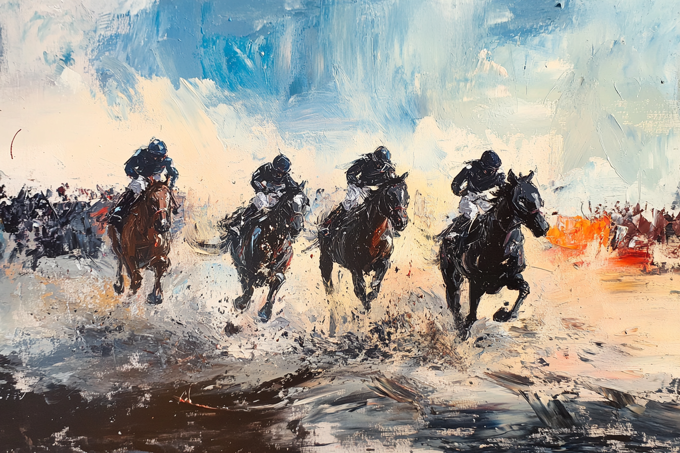 Galloping Glory Racing Canvas
