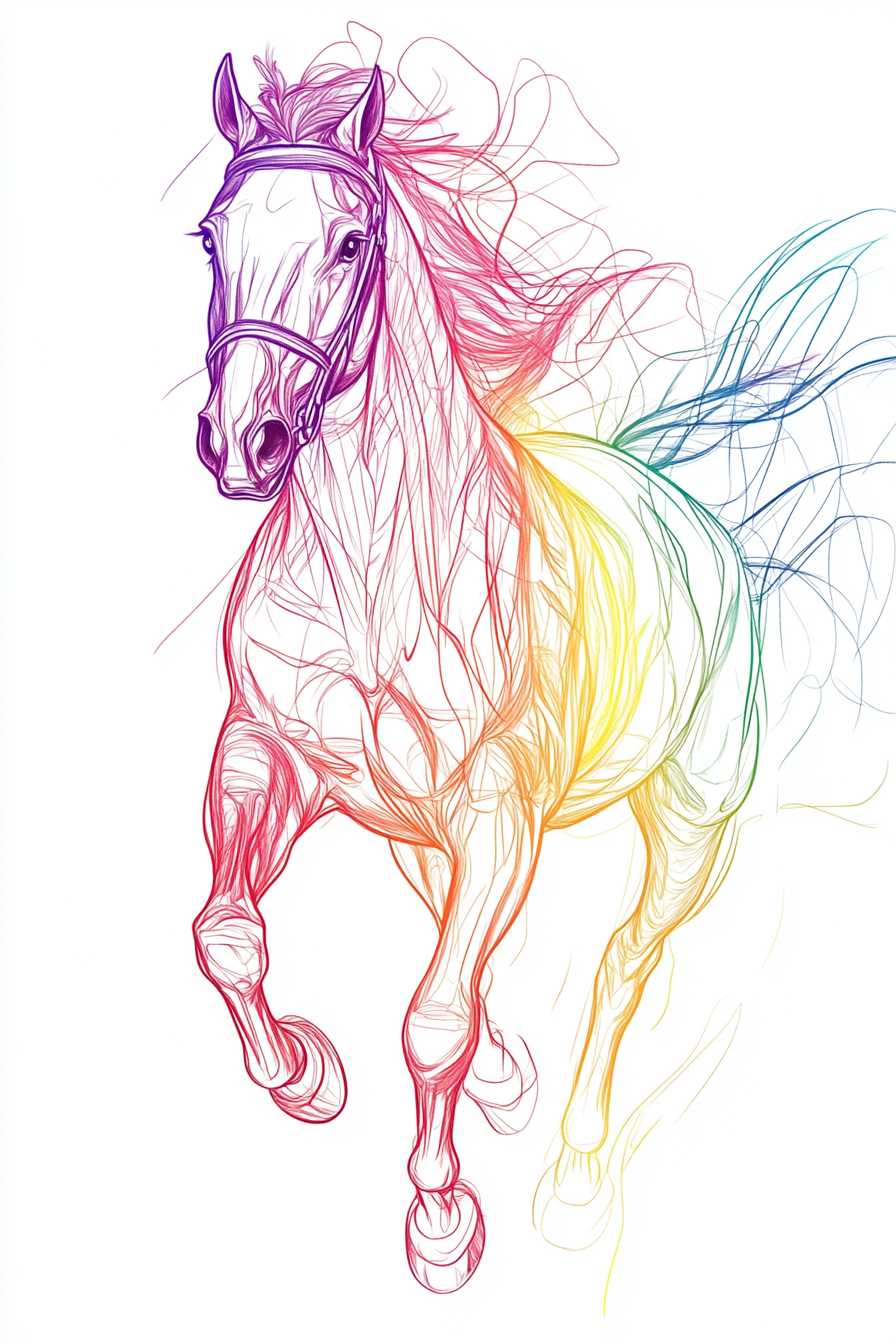 Galloping Horse Canvas