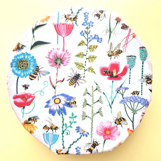 Honey Bee Good Set of 3 Handmade Beeswax Wraps | Garden