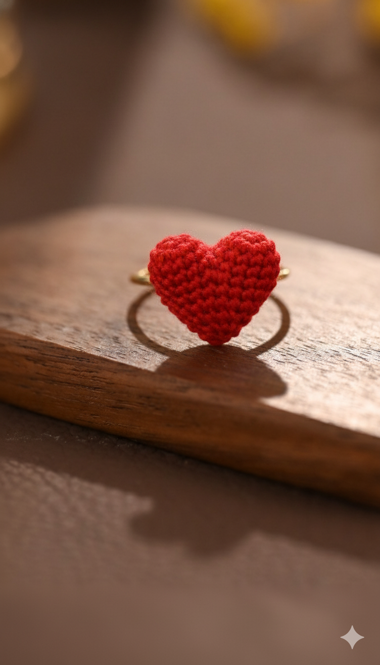 Whimsical Micro Crochet Rings – Tiny Handmade Charms for Your Fingers