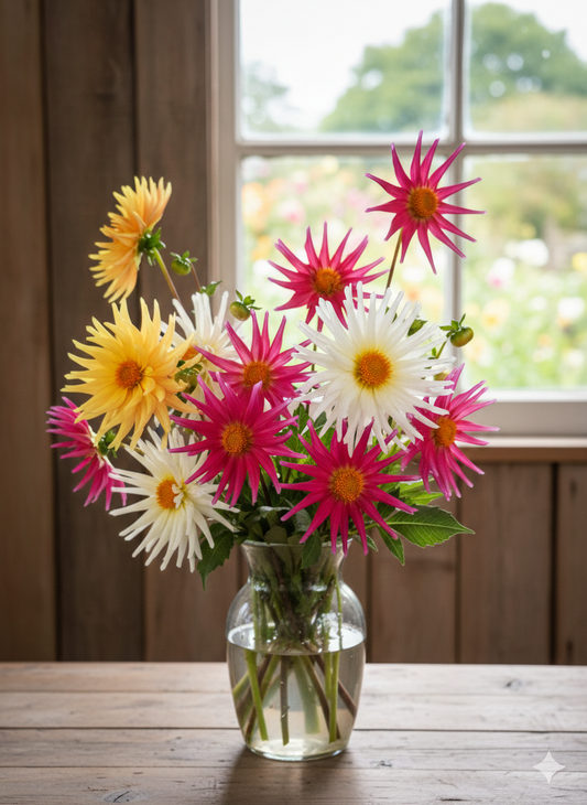 Dahlia Cactus Mixed