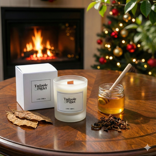 Dark Honey & Tobacco Scented Candle