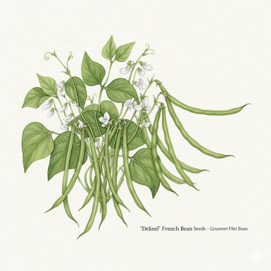 Dwarf French Bean Seeds - Delinel - RHS Award Winning Gourmet Variety (150 Seeds)