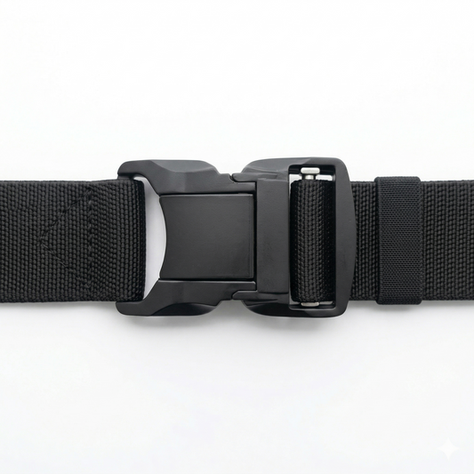 HikeWare™ Elastic Tactical Belt – Quick-Release Stretch Hiking Belt