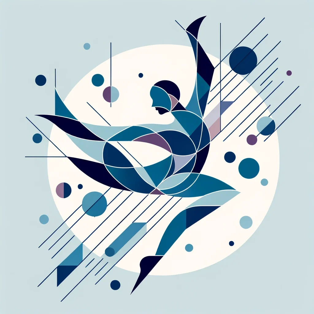 Geometric Dance Cotton Cushion
