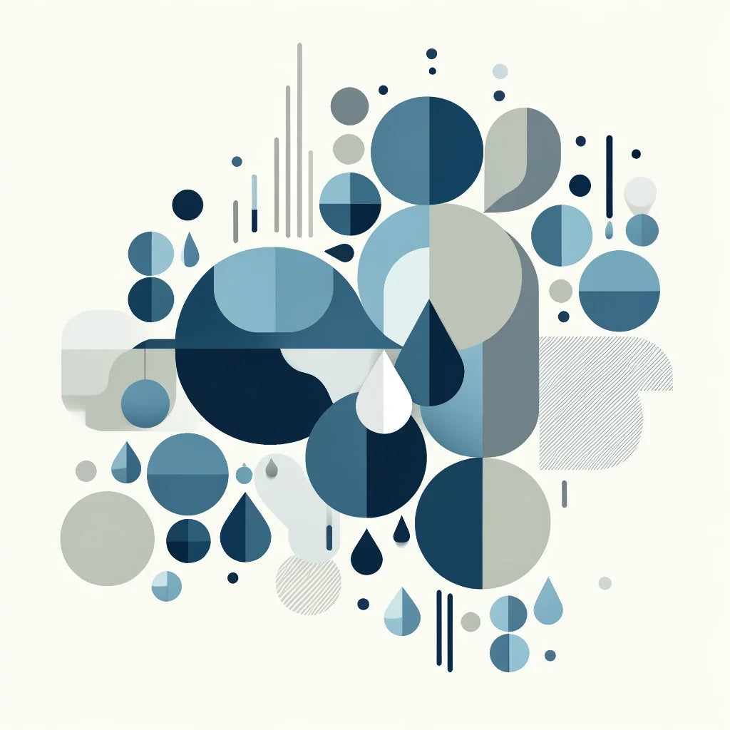 Geometric Droplets Canvas