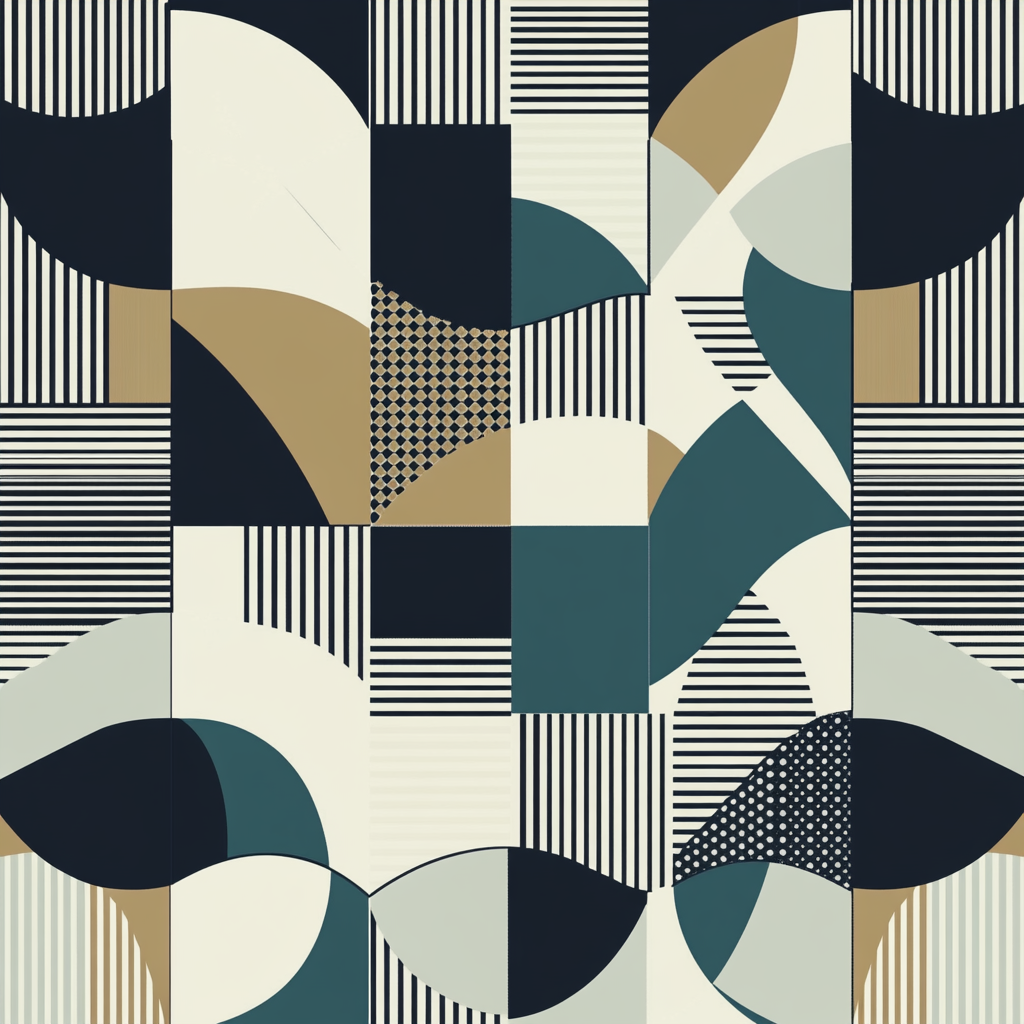 Geometric Harmony Cotton Cushion