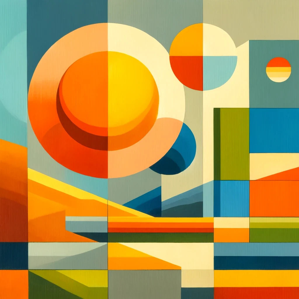 Geometric Nature Canvas