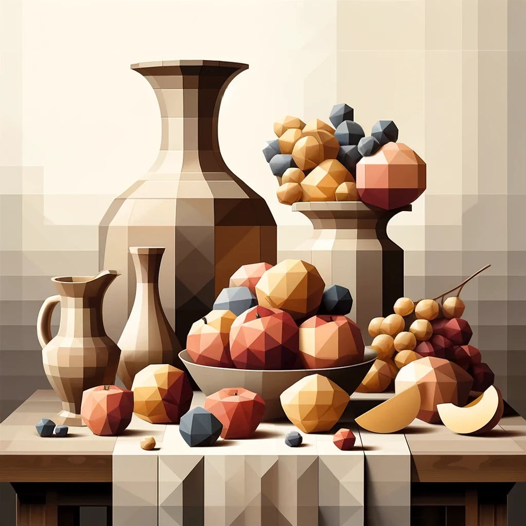Geometric Still Life Canvas