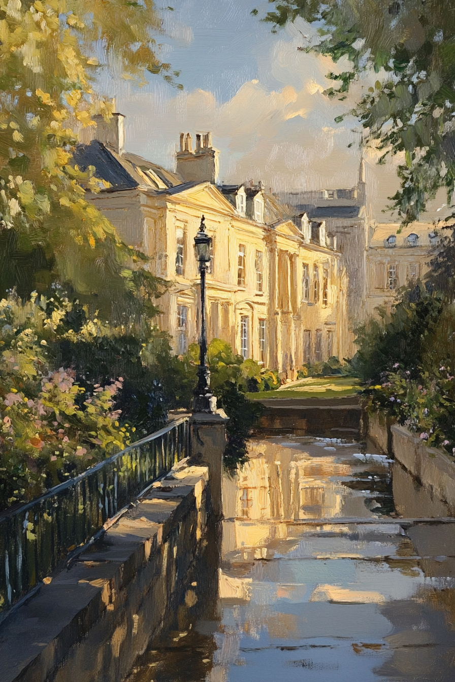 Georgian Bathlight Canvas