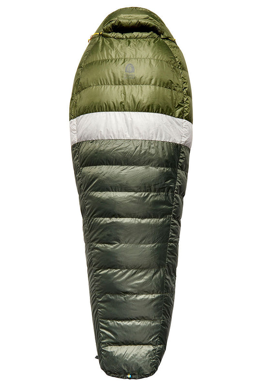 Sierra Designs Get Down 20°F (-7°C) 550-Fill DriDown Sleeping Bag - Regular - Green/White