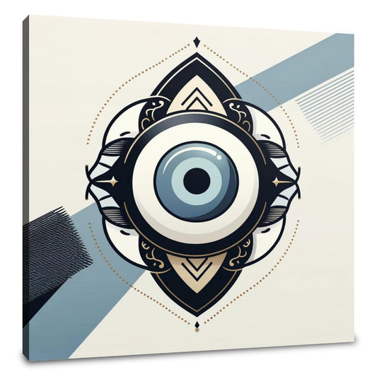 Modern Nazar Protection Canvas