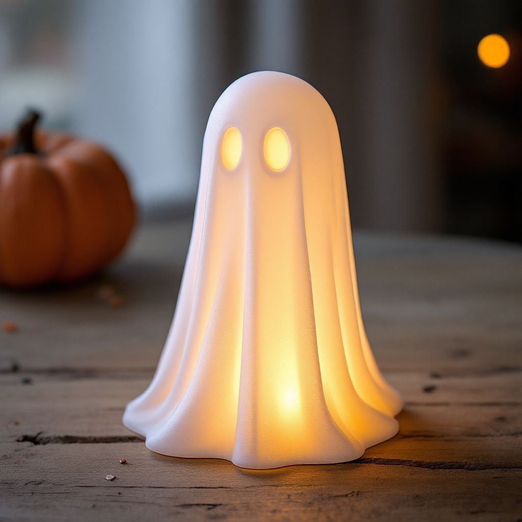 Cute Little Halloween Ghost Decoration – LED Tealight Compatible