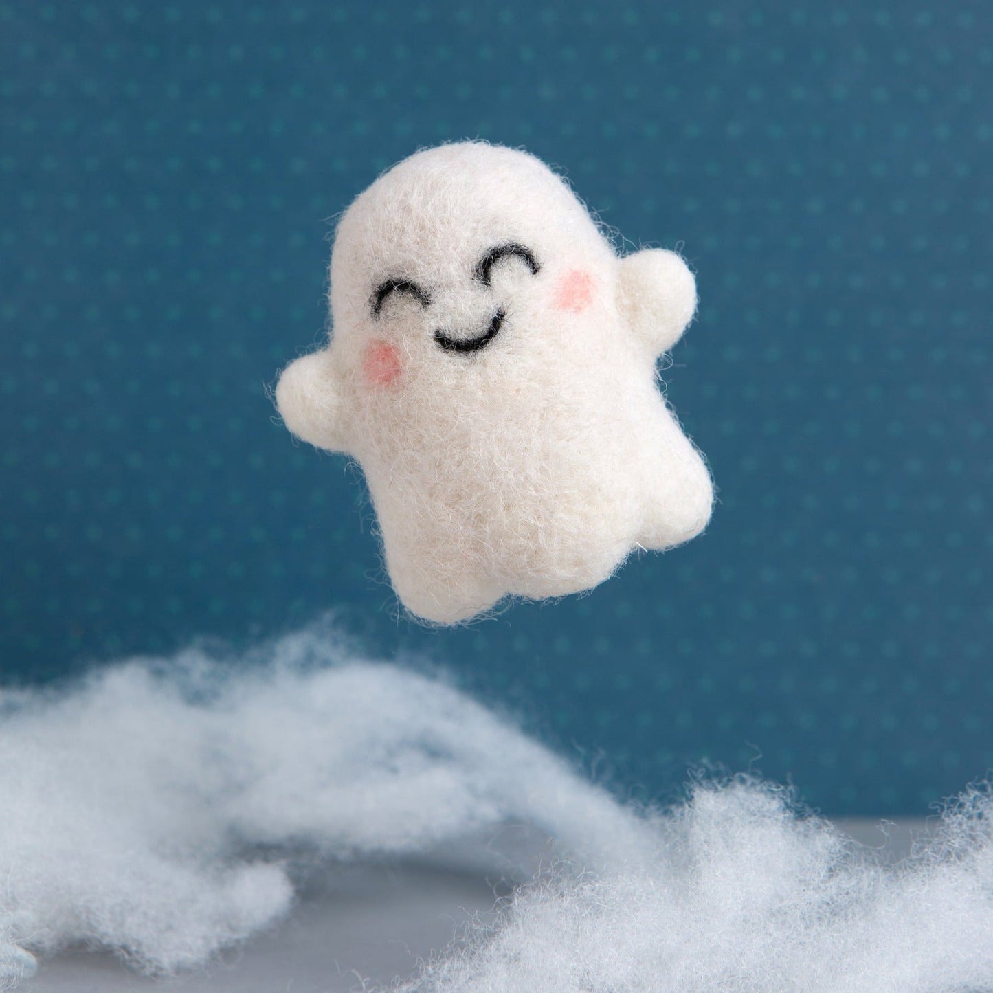 Happy Ghost Needle Felting Kit for Halloween