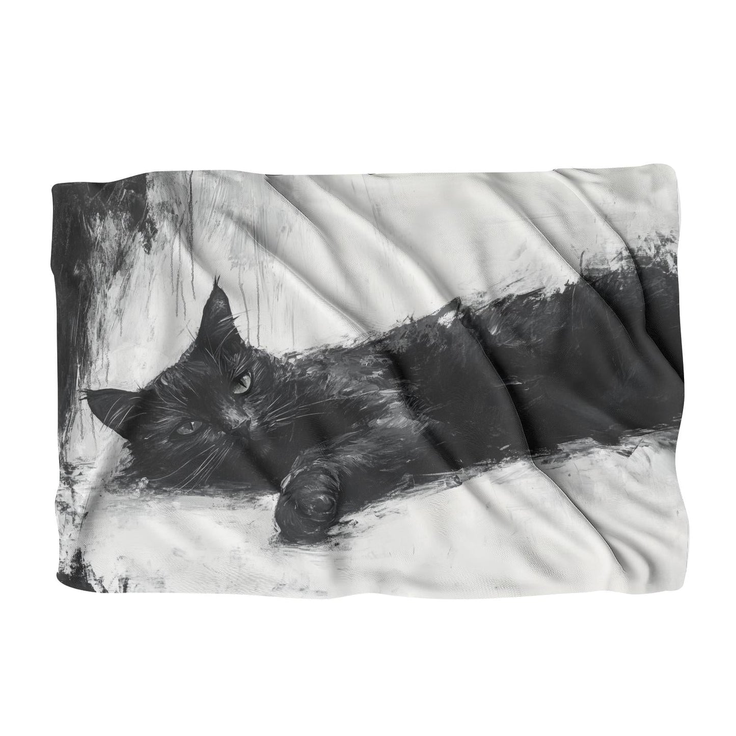 Black Cat Serenity Blanket