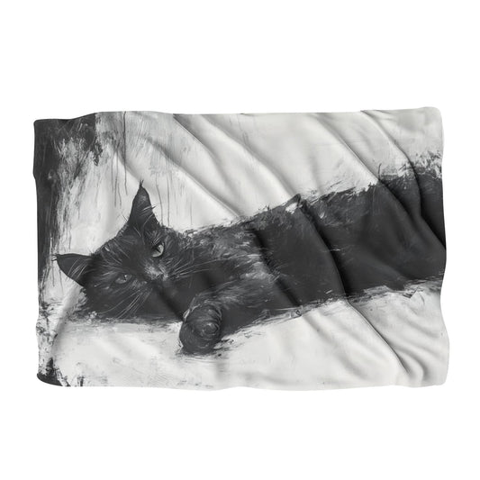 Black Cat Serenity Blanket
