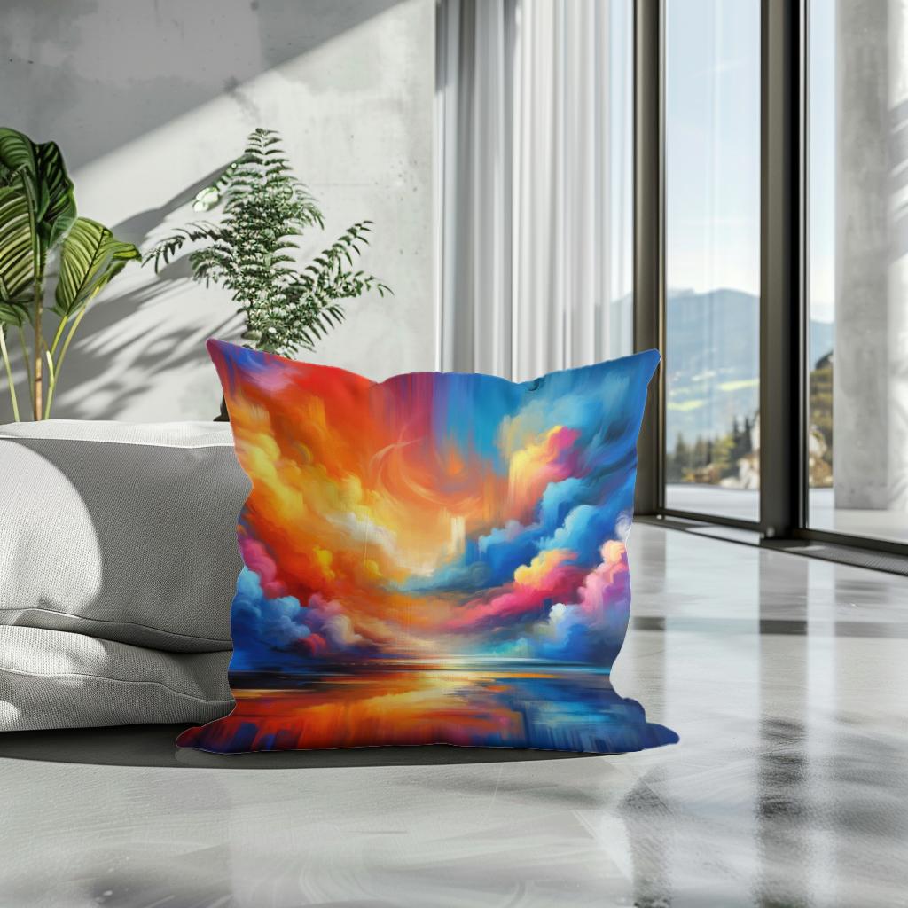 Calm Collision Cotton Cushion