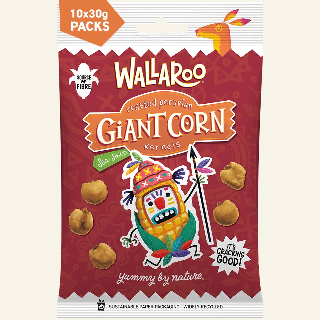 Roasted Peruvian Giant Corn Kernels - Sea Salt