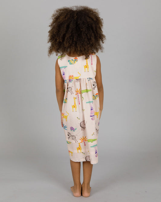 Girls Nighty - Pink Safari