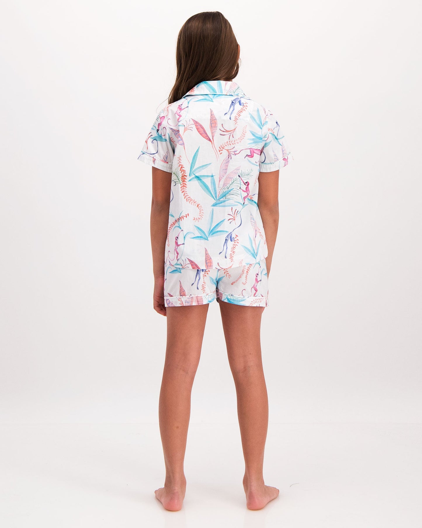 Girls Short Pyjamas - Monkeys