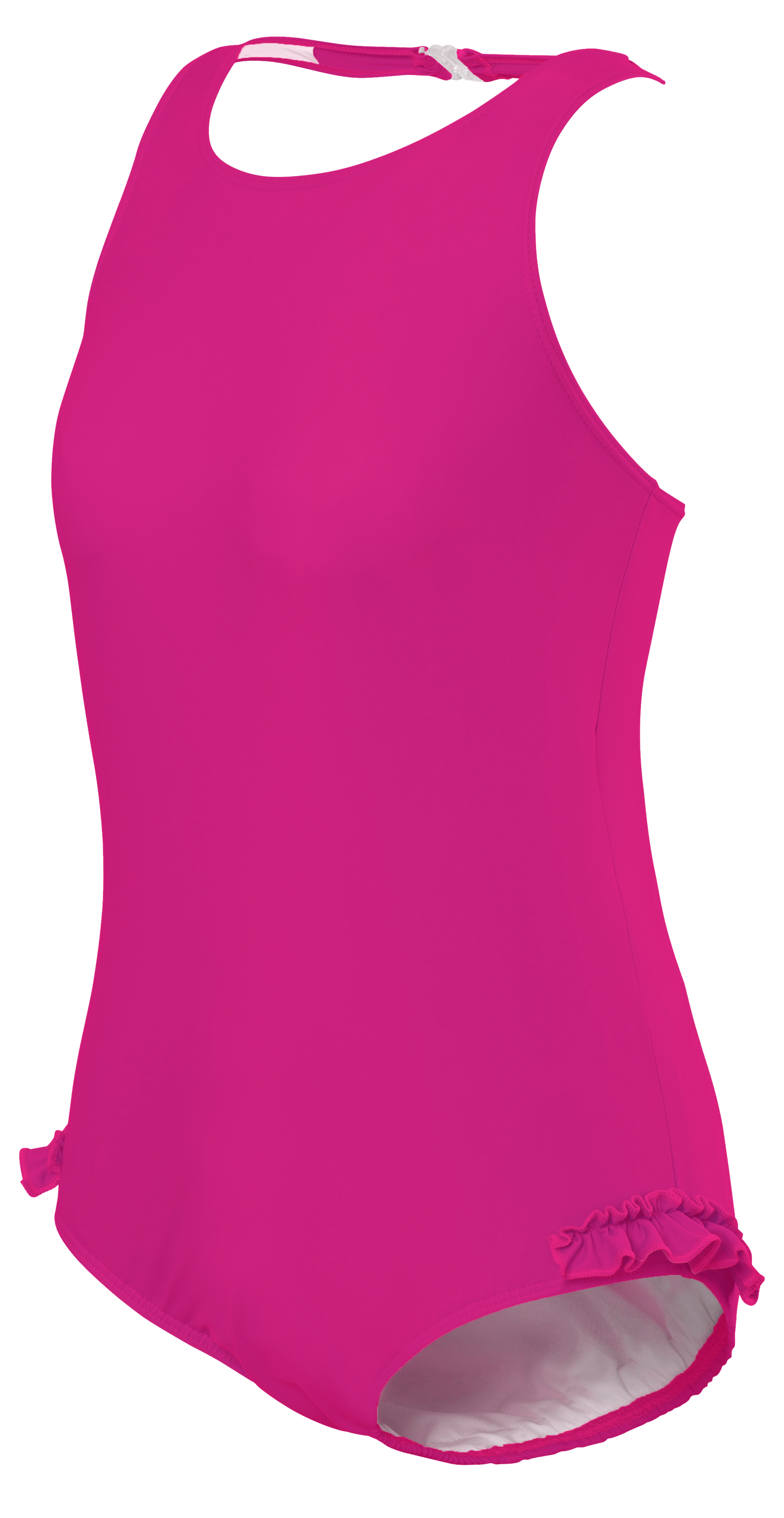 Girl's Halterneck Swimsuit in Thai Pink - Eco