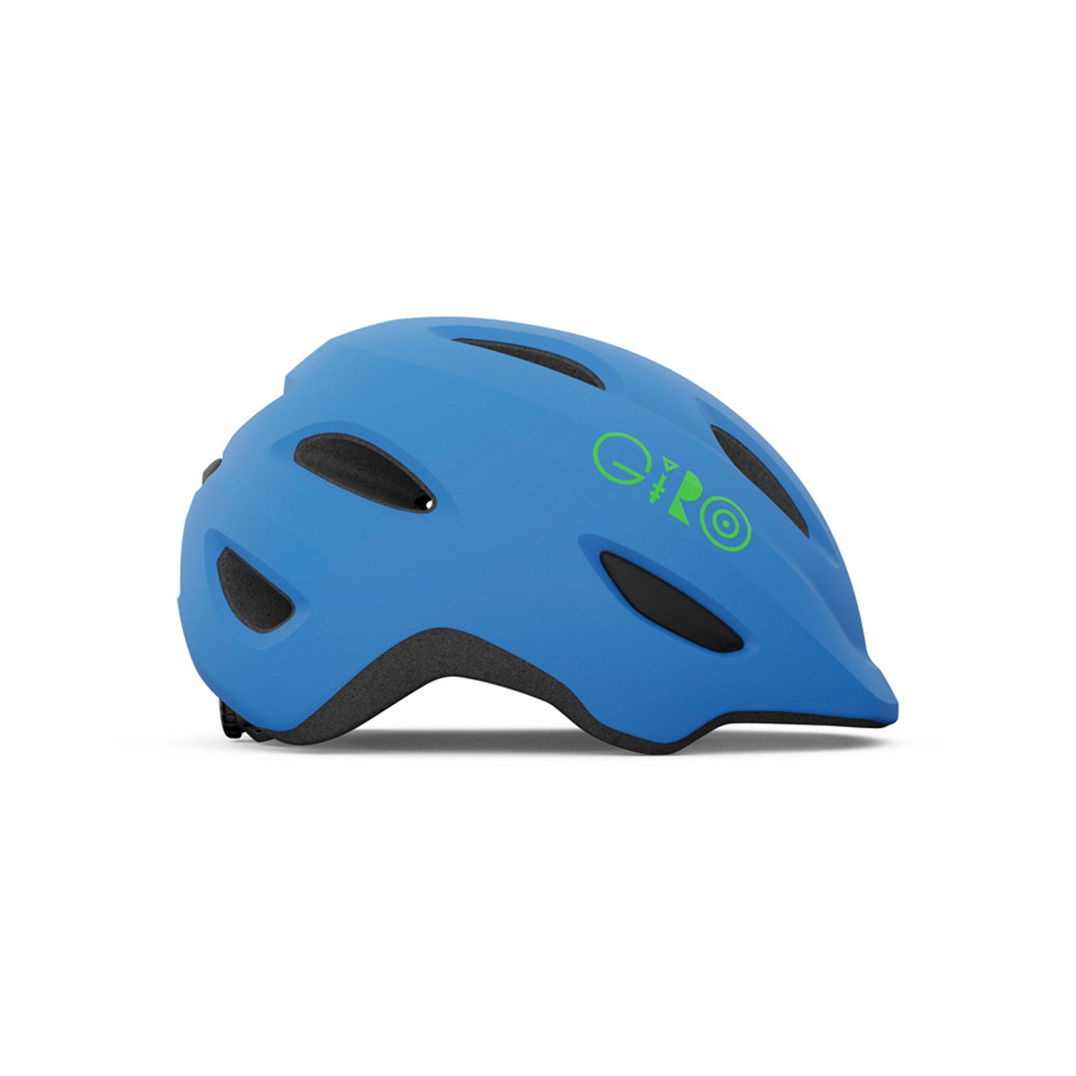 Giro Scamp Kids Cycle Helmet, Matte Blue/Lime - XS 45-49cm (Age 1-4)