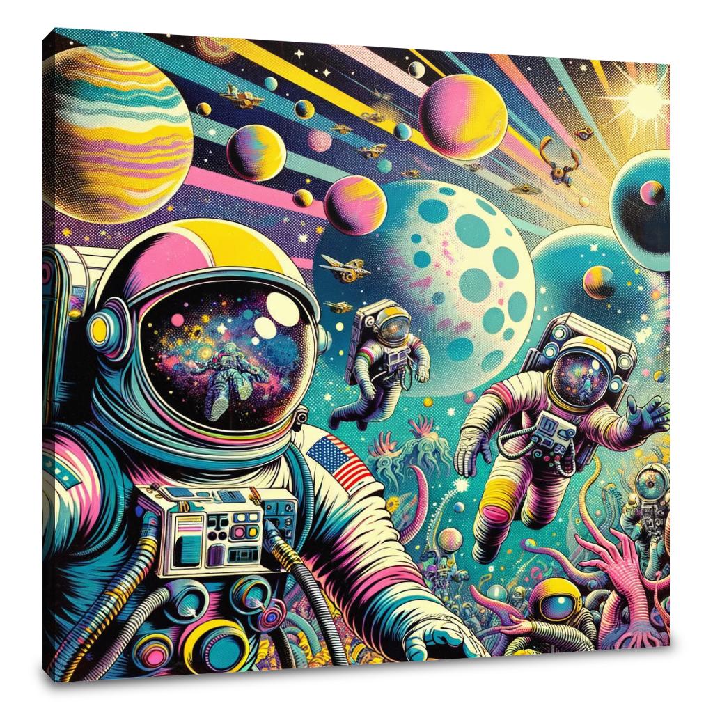 Cosmic Pop Odyssey Canvas
