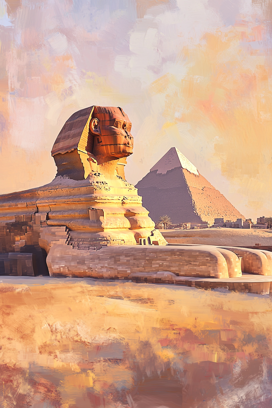 Giza Sunrise Canvas