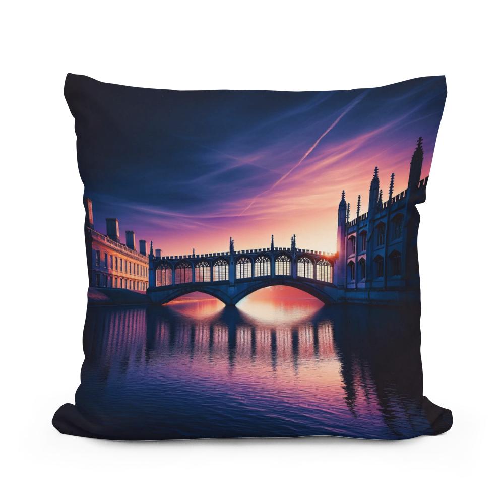 Cambridge Twilight Bridge Cotton Cushion