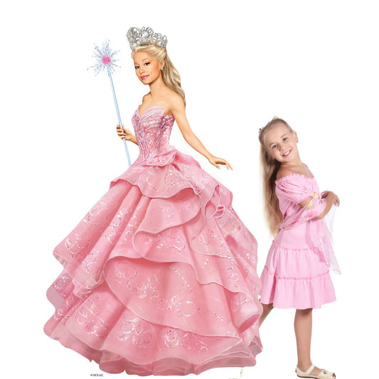 SC4628 Glinda Wicked Pink Witch Cardboard Cut Out Height 150cm