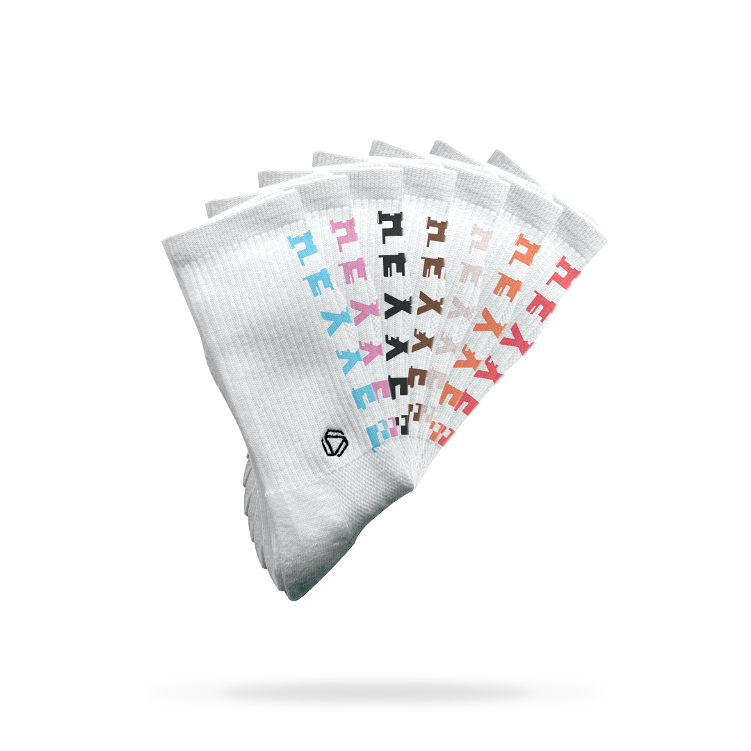 Glitch Text Socks