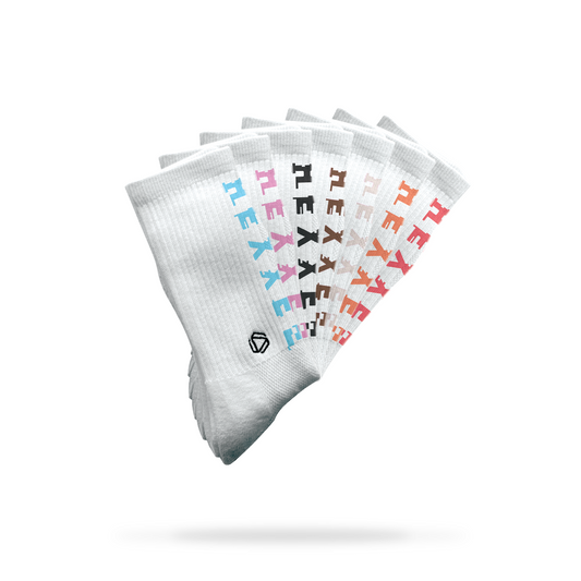 Glitch Text Socks
