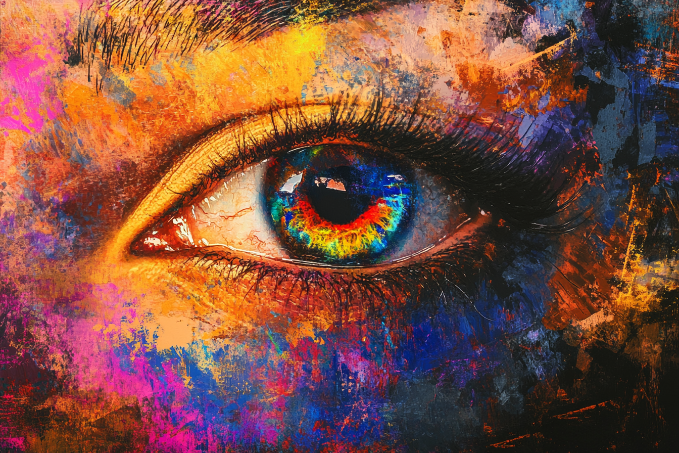 Glitched Eye Canvas